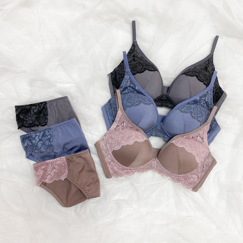 ダイヤの谷間ブラ -ブラ&ショーツセット-