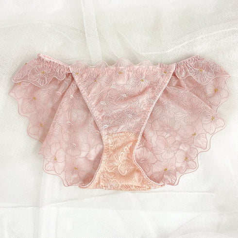 【BIGSALE】ふわっと盛れる 花束スフレブラ -ブラ&ショーツセット- 3set