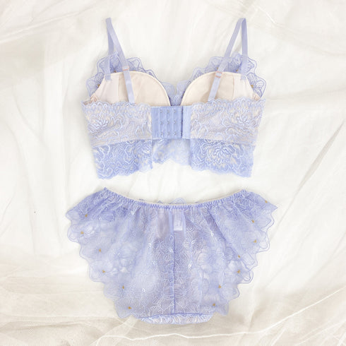 ふわっと盛れる 花束スフレブラ -ブラ&ショーツセット- 2set