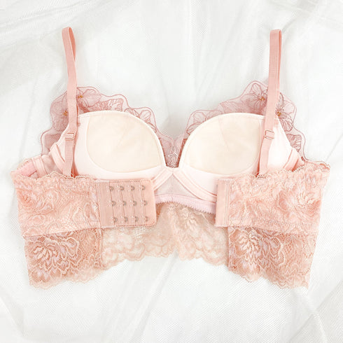 【BIGSALE】ふわっと盛れる 花束スフレブラ -ブラ&ショーツセット- 3set