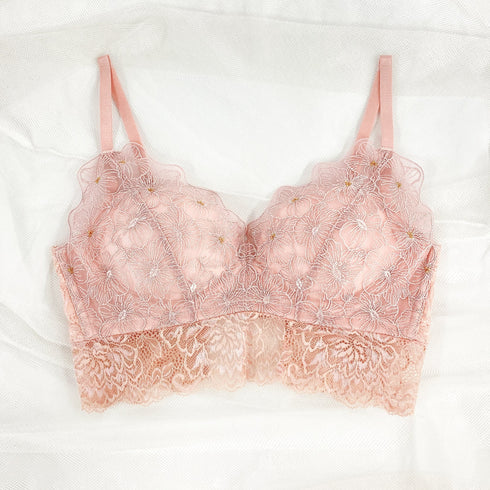 【BIGSALE】ふわっと盛れる 花束スフレブラ -ブラ&ショーツセット- 3set