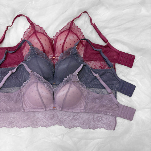 Feliture極ふわブラ ミニョンレーシー -ブラ&ショーツセット-