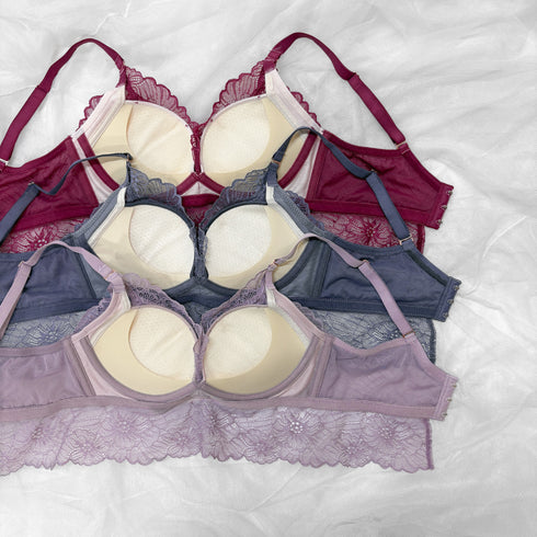 Feliture極ふわブラ ミニョンレーシー -ブラ&ショーツセット-