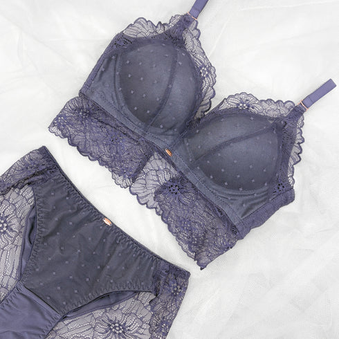 Feliture極ふわブラ ミニョンレーシー -ブラ&ショーツセット-