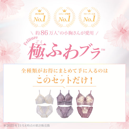 【Instagram限定】極ふわブラComplete Set -3set-【お楽しみ抽選会特典対象外】