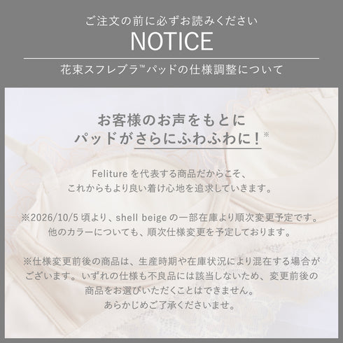 【新色発売】ふわっと盛れる 花束スフレブラ -ブラ&ショーツセット-