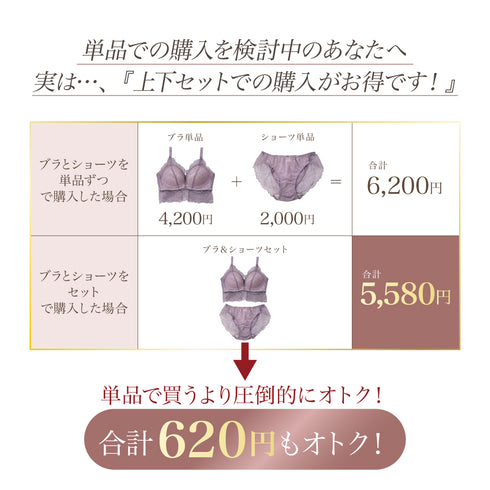 【新色発売】Feliture極ふわブラ ミニョンレーシー -ブラ単品-