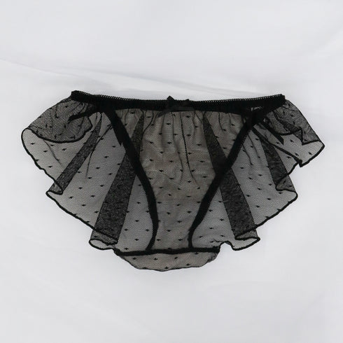 【新発売】Feliture極ふわブラ ドットチュールリボン -ブラ&ショーツセット-