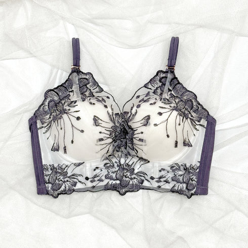 Feliture極ふわブラ グレースフラワー -ブラ&ショーツセット- 4set