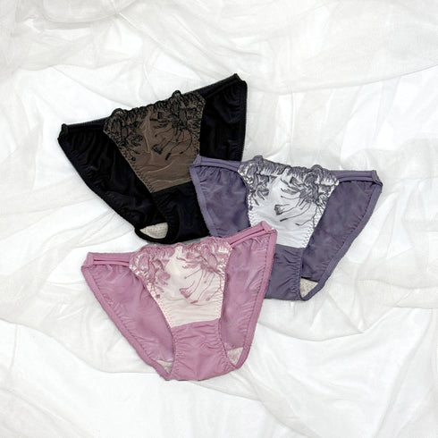 Feliture極ふわブラ グレースフラワー -ブラ&ショーツセット- 4set