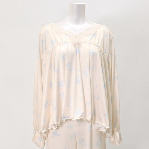 ブーケ柄ふわとろルームウェアセット