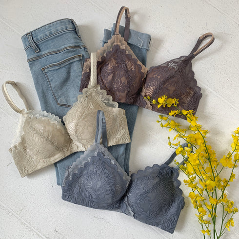 フローラルレースブラセット