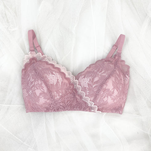 【グラマーサイズ】Feliture極ふわブラ -Leafブラ&ショーツセット- 2Set