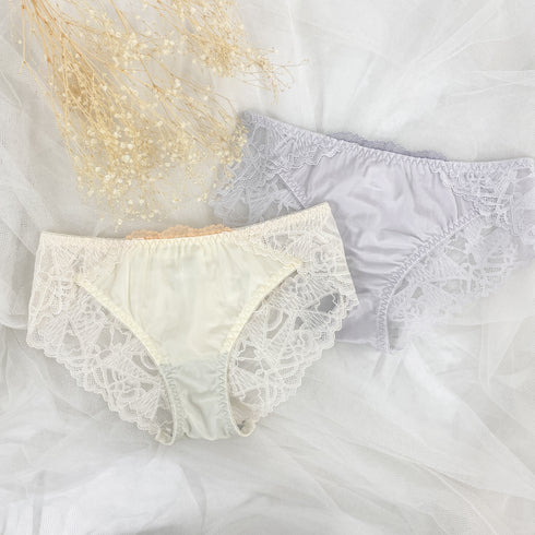 【ストラップレスOK】2wayドレッシーレースブラセット