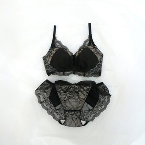 【新発売】Feliture極ふわブラ シフォンビッグリボン -ブラ＆ショーツセット-