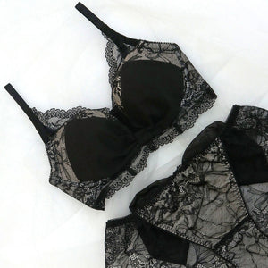 【新発売】Feliture極ふわブラ シフォンビッグリボン -ブラ＆ショーツセット-