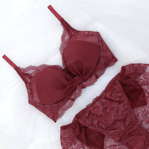 【新発売】Feliture極ふわブラ シフォンビッグリボン -ブラ＆ショーツセット-