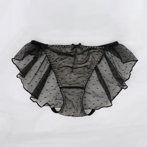 【新発売】Feliture極ふわブラ ドットチュールリボン -ブラ＆ショーツセット-