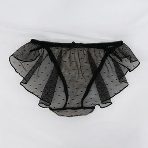 【新発売】Feliture極ふわブラ ドットチュールリボン -ブラ＆ショーツセット-