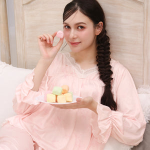 ブーケ柄ふわとろルームウェアセット