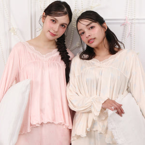 ブーケ柄ふわとろルームウェアセット