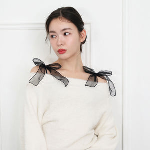 【新発売】Feliture極ふわブラ ドットチュールリボン -ブラ＆ショーツセット-